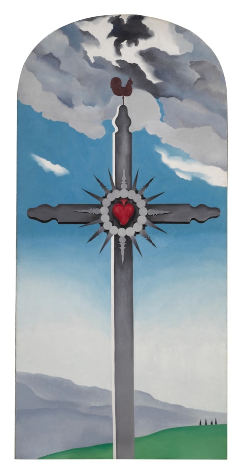 Cross with Red Heart by Georgia O'Keeffe