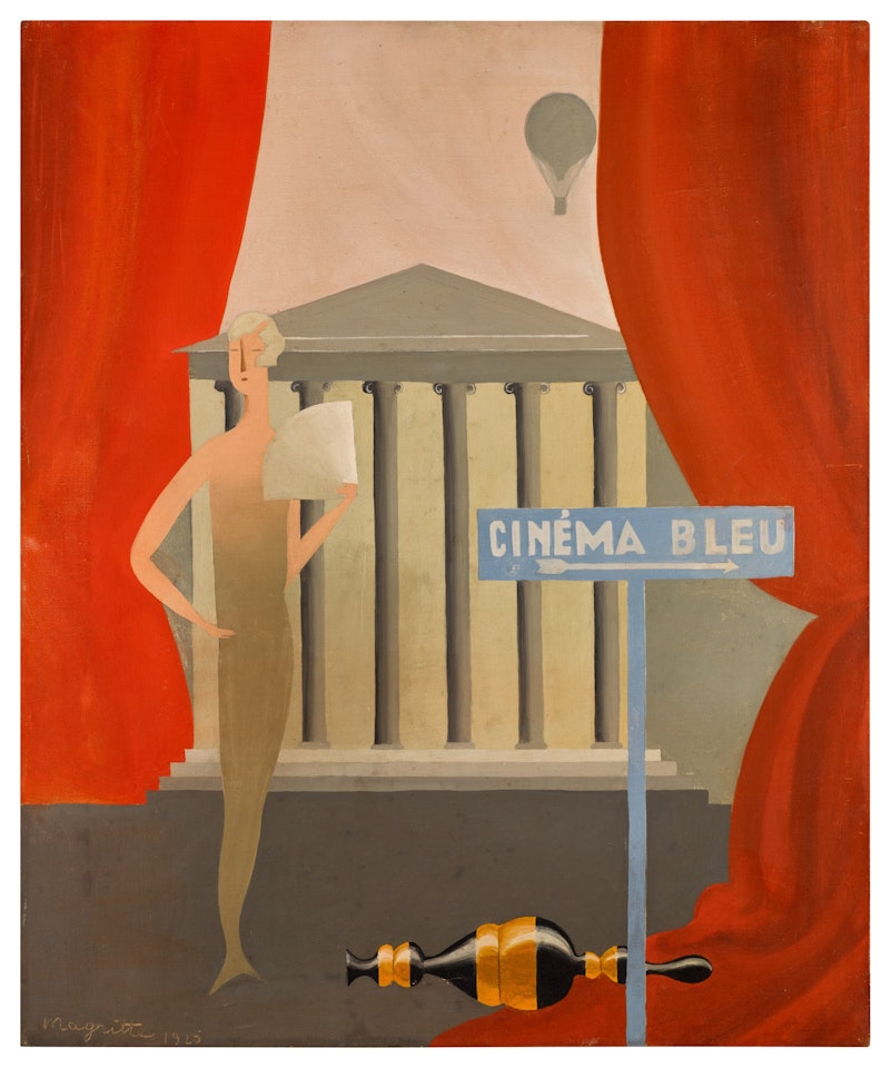 Cinéma bleu by René Magritte