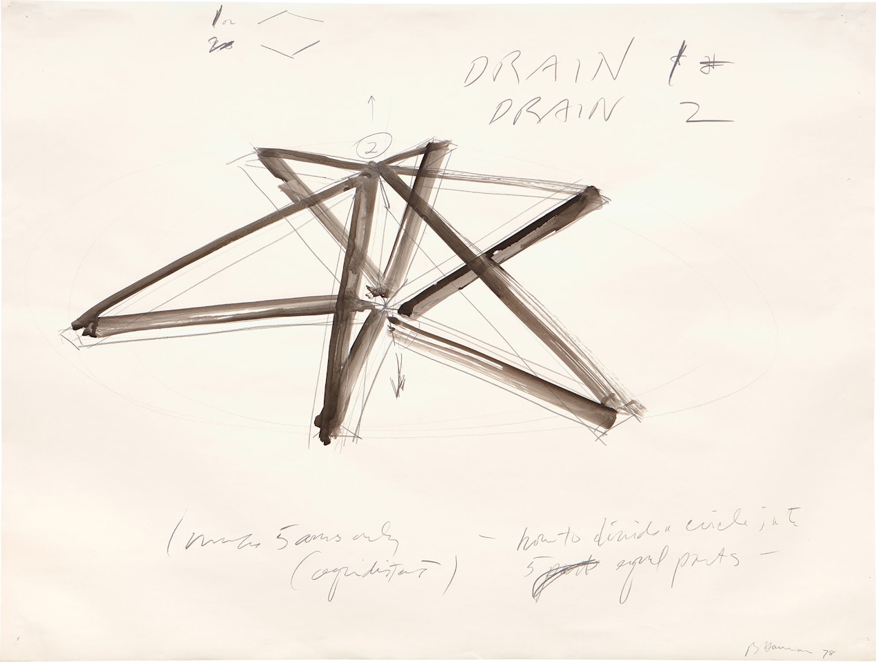 Untitled (DRAIN 1/DRAIN 2) by Bruce Nauman