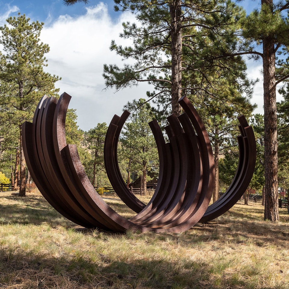 221.5° Arc x 15 by Bernar Venet