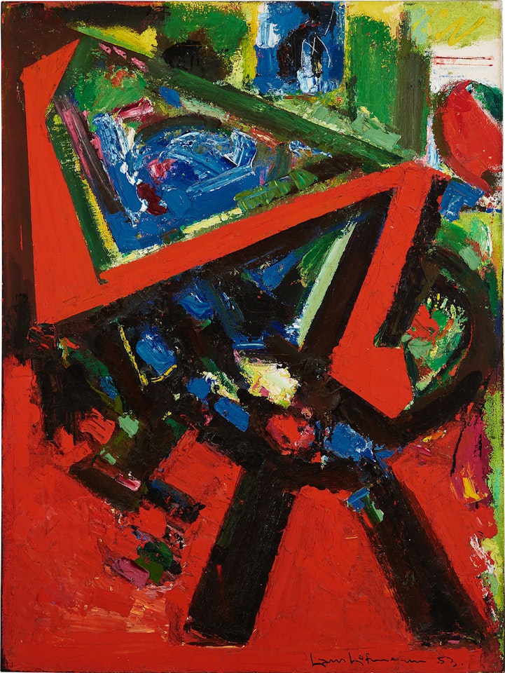 Red Flight by Hans Hofmann