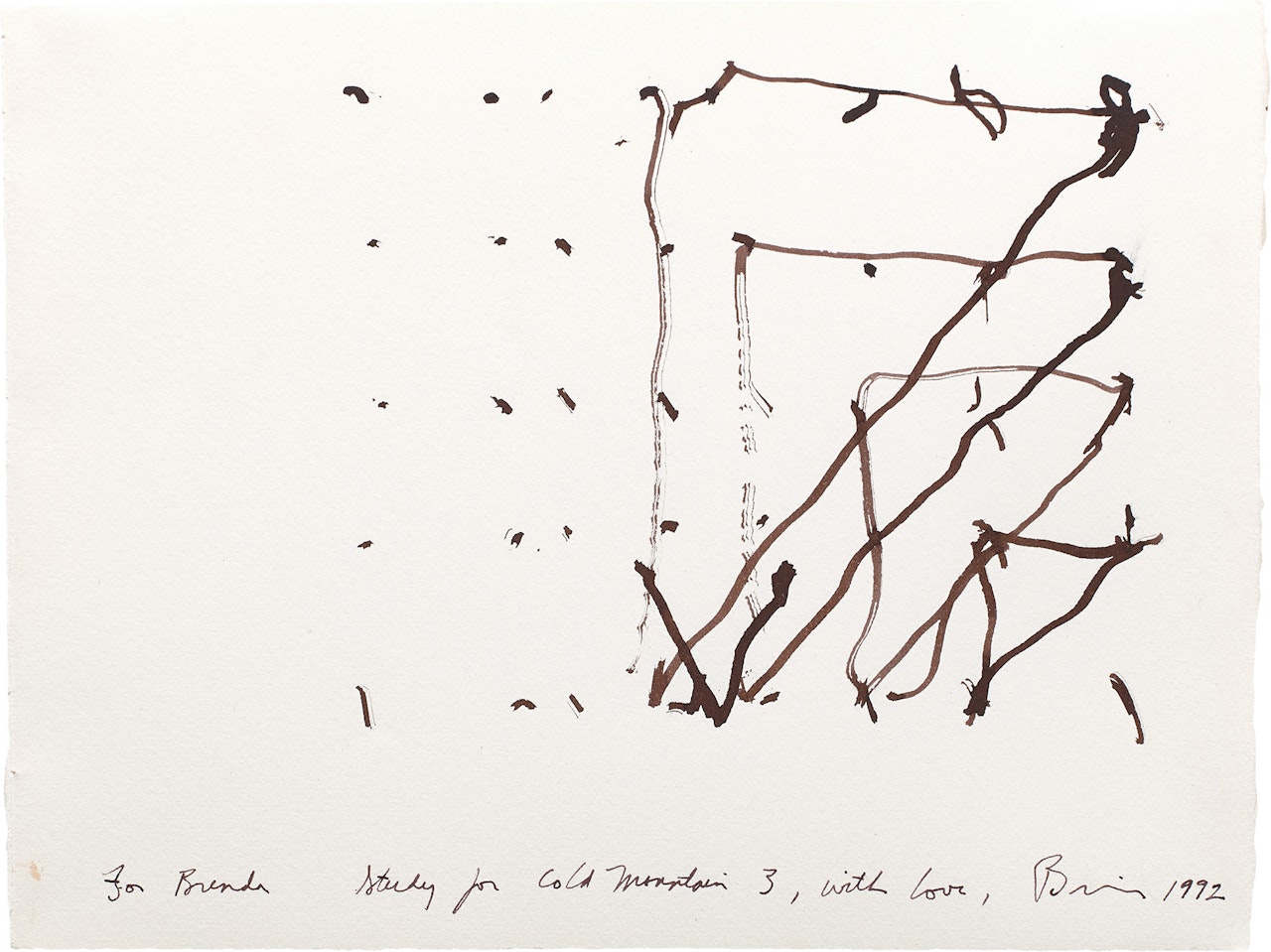 Study for Cold Mountain 3 by Brice Marden