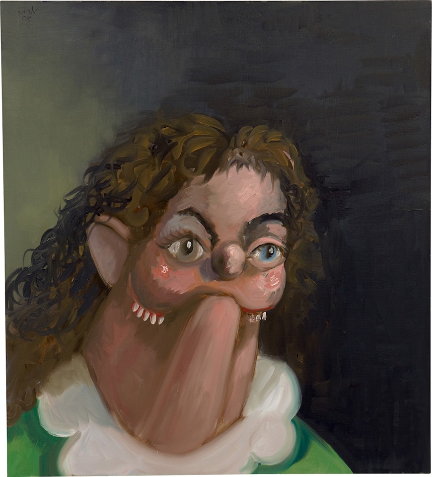 Smiling Young Woman by George Condo