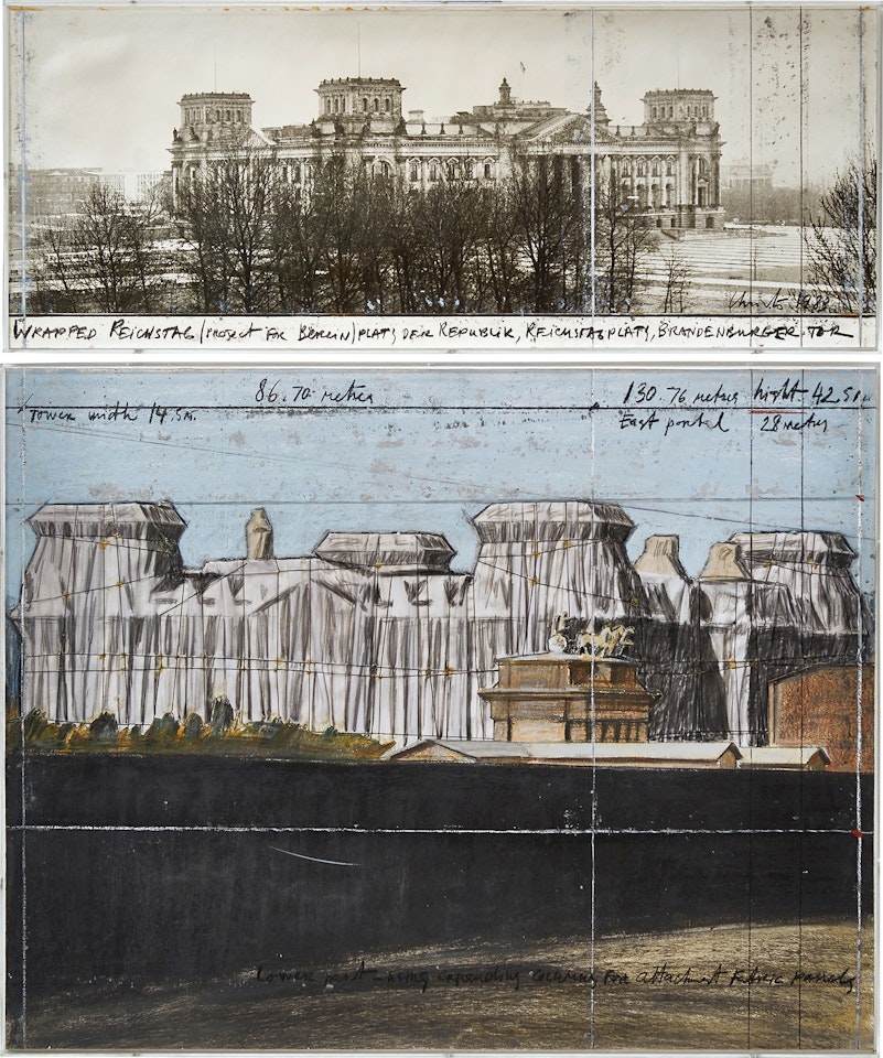 Wrapped Reichstag (Project for Berlin) by Christo