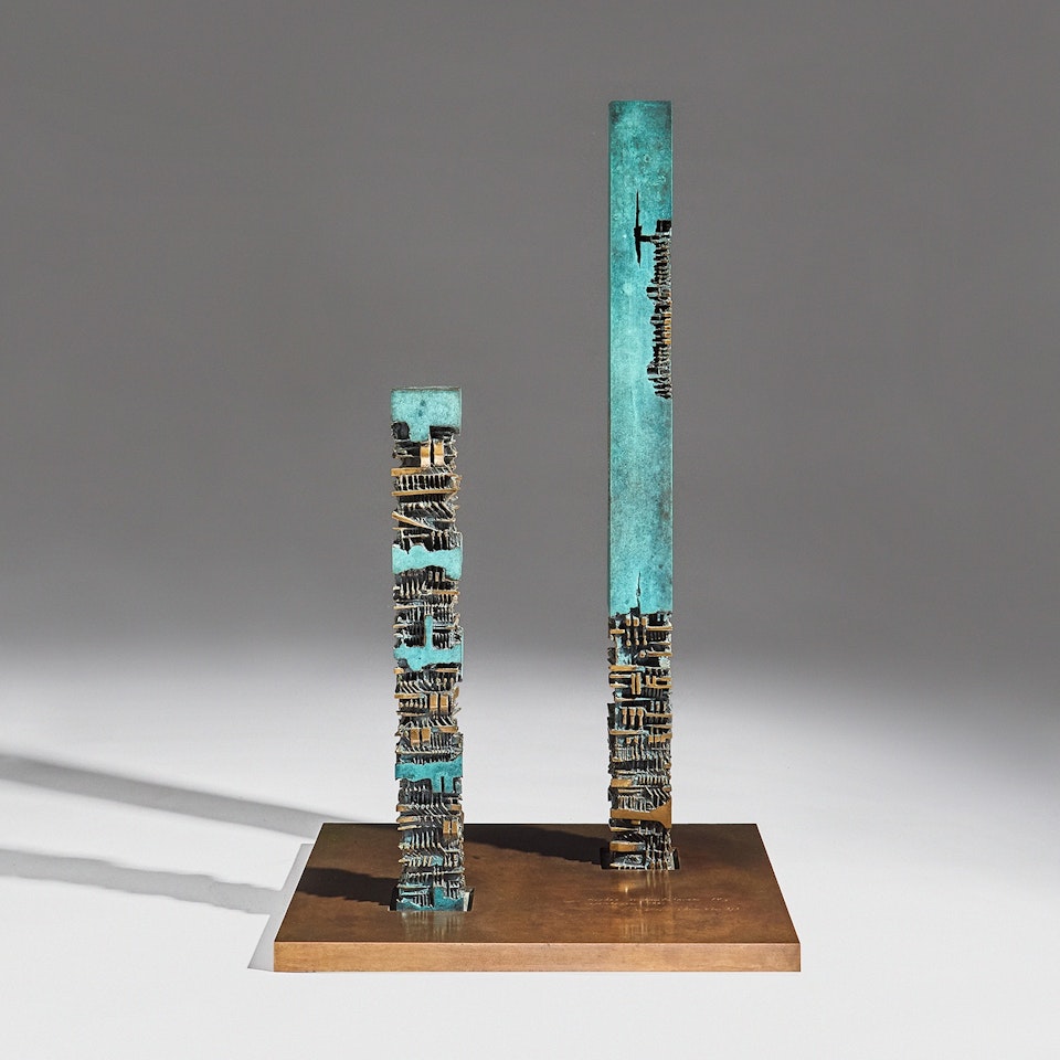 Pillars for Amaliehaven IV by Arnaldo Pomodoro