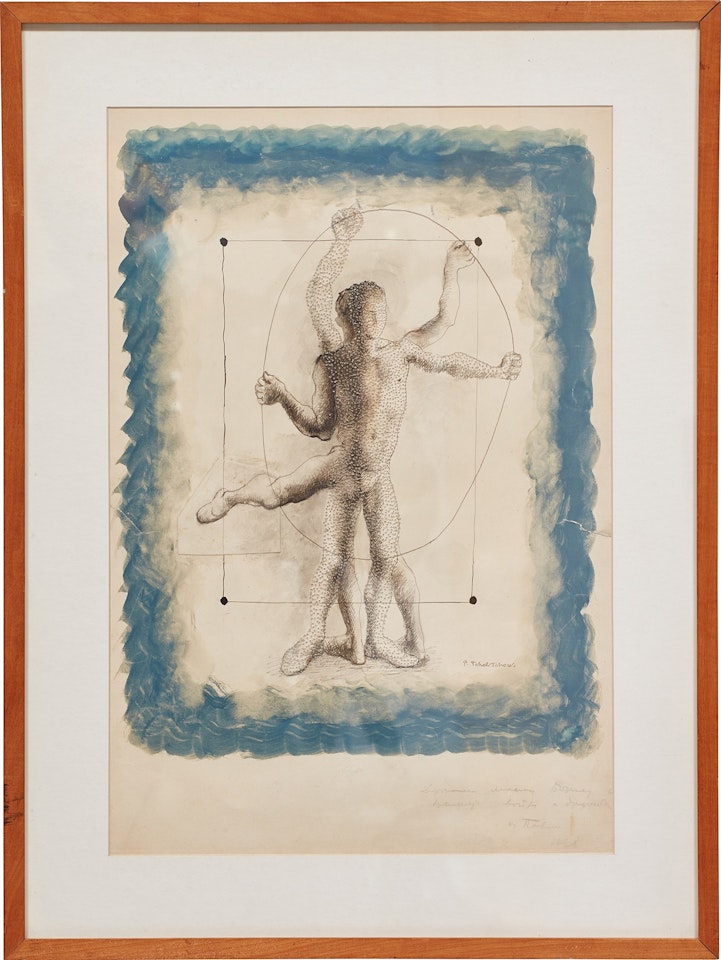 Study for a cover of the theater program for the Ballet Russes by Pavel Tchelitchew