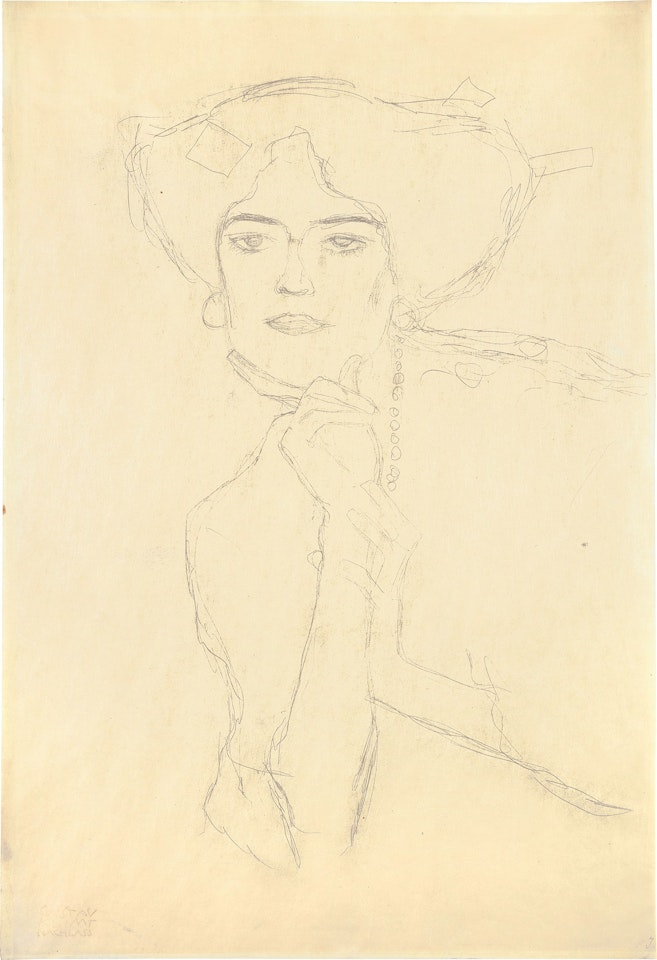 Porträt einer Frau by Gustav Klimt