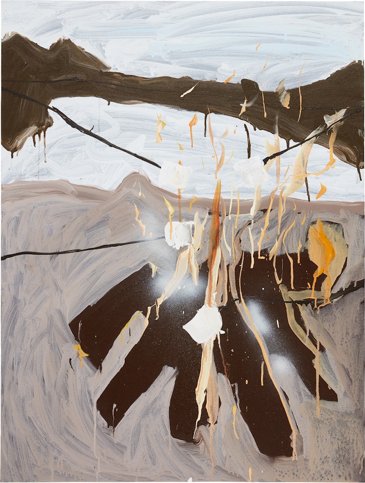 Roasting Marshmallows, Campside by Katherine Bernhardt