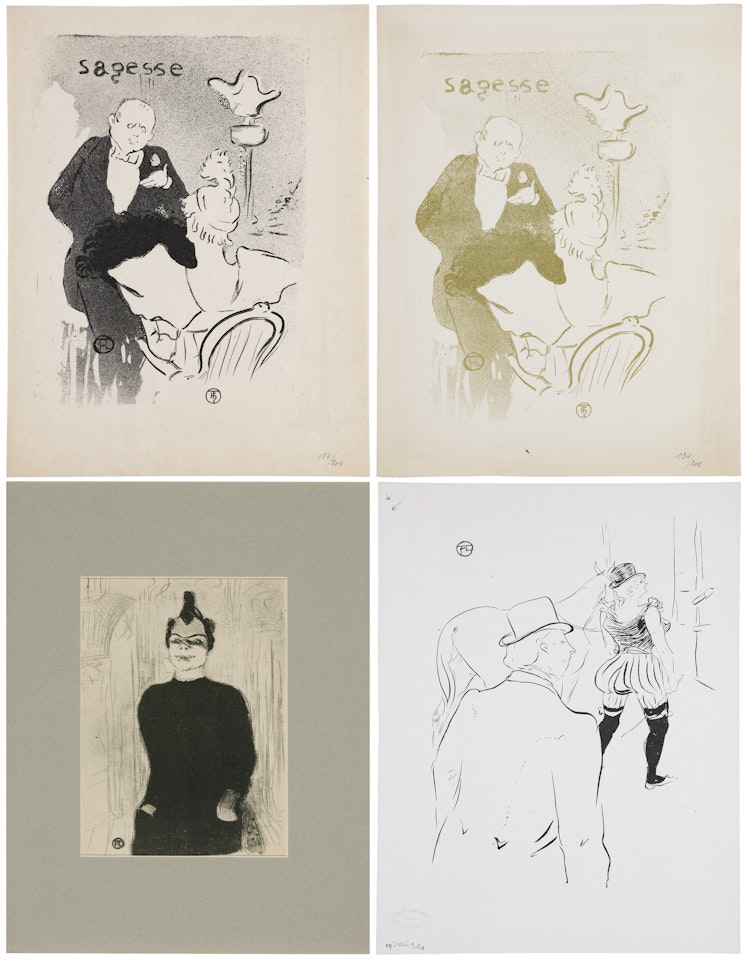 Two works by the artist and two After the artist by Henri de Toulouse-Lautrec