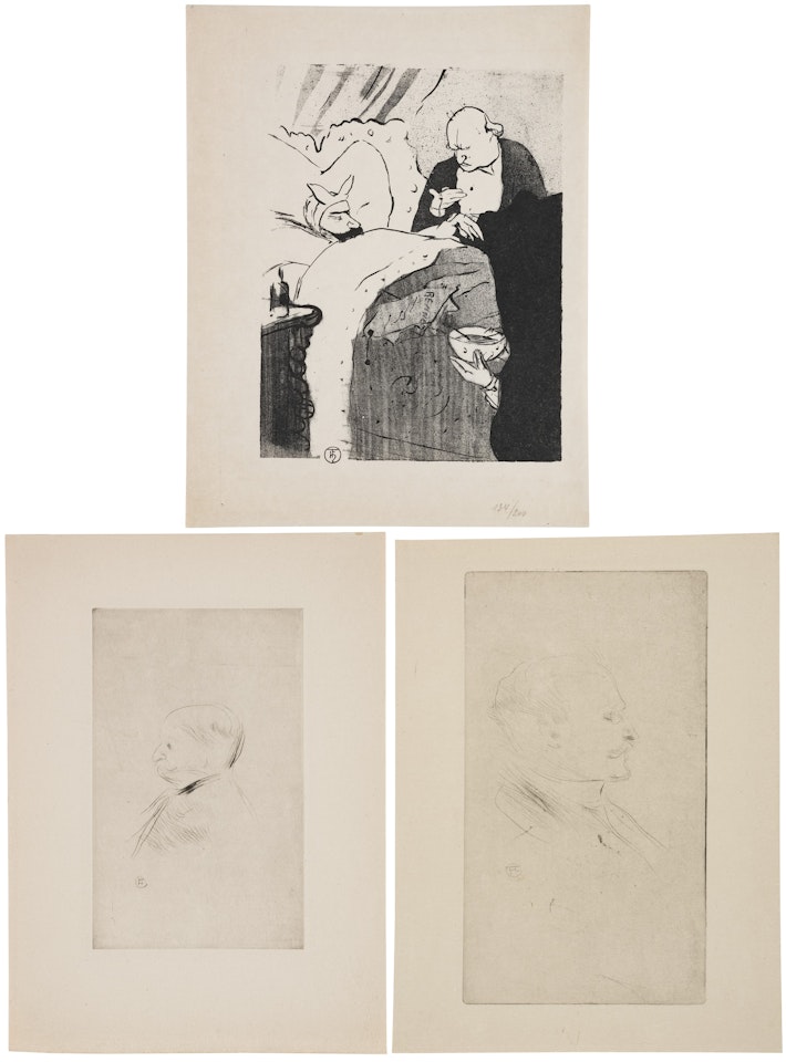 Three prints by the artist by Henri de Toulouse-Lautrec