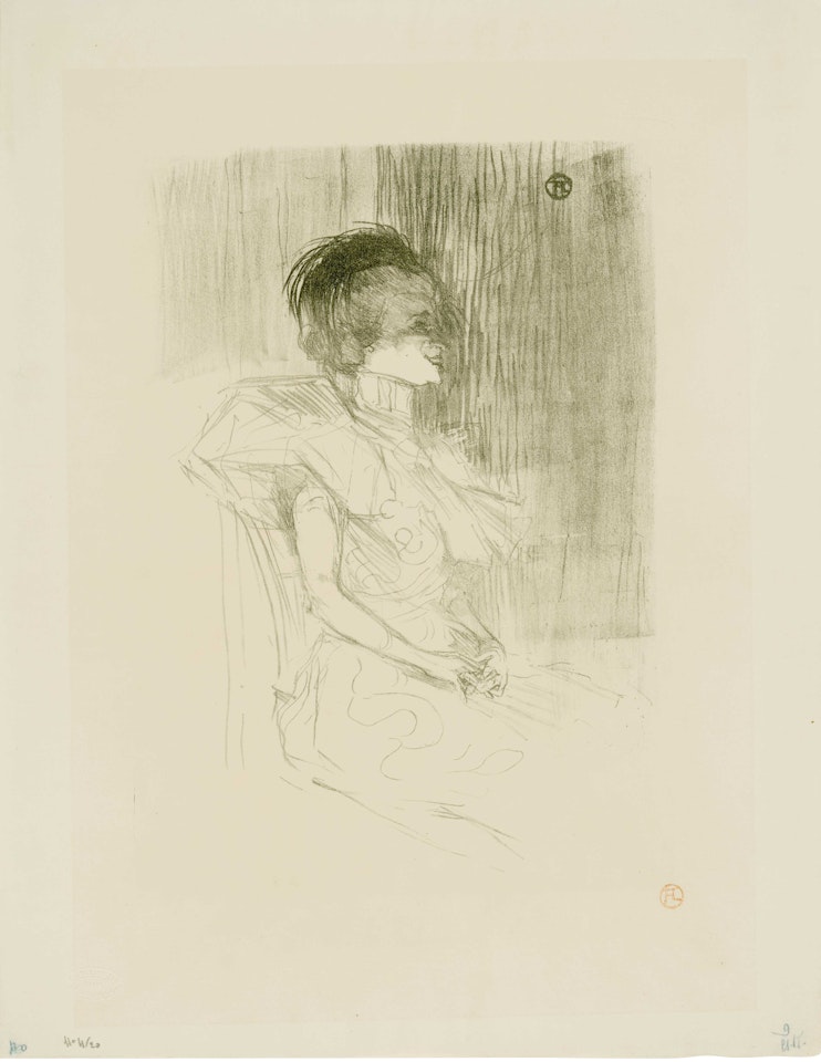 Lender assise by Henri de Toulouse-Lautrec