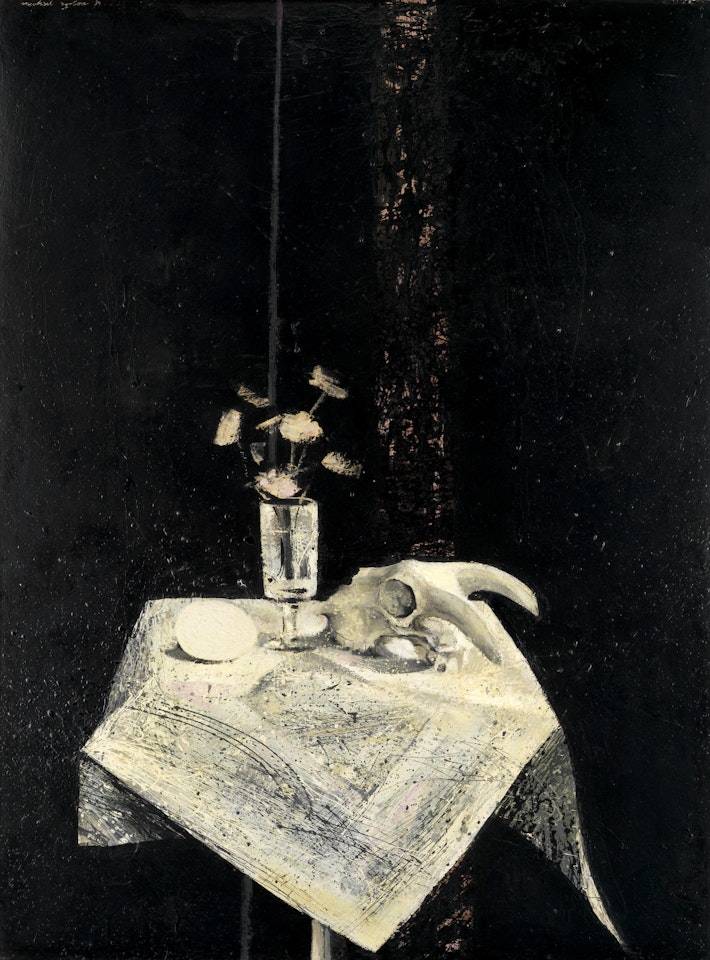 Black Still Life - Ram Skull III by Michael Ayrton