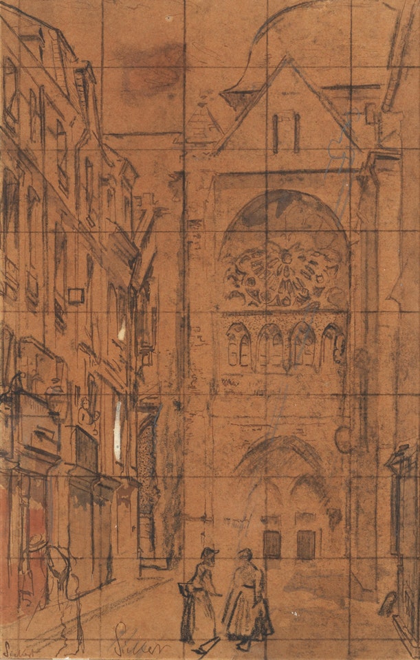 La Rue Pecquet, Dieppe by Walter Richard Sickert