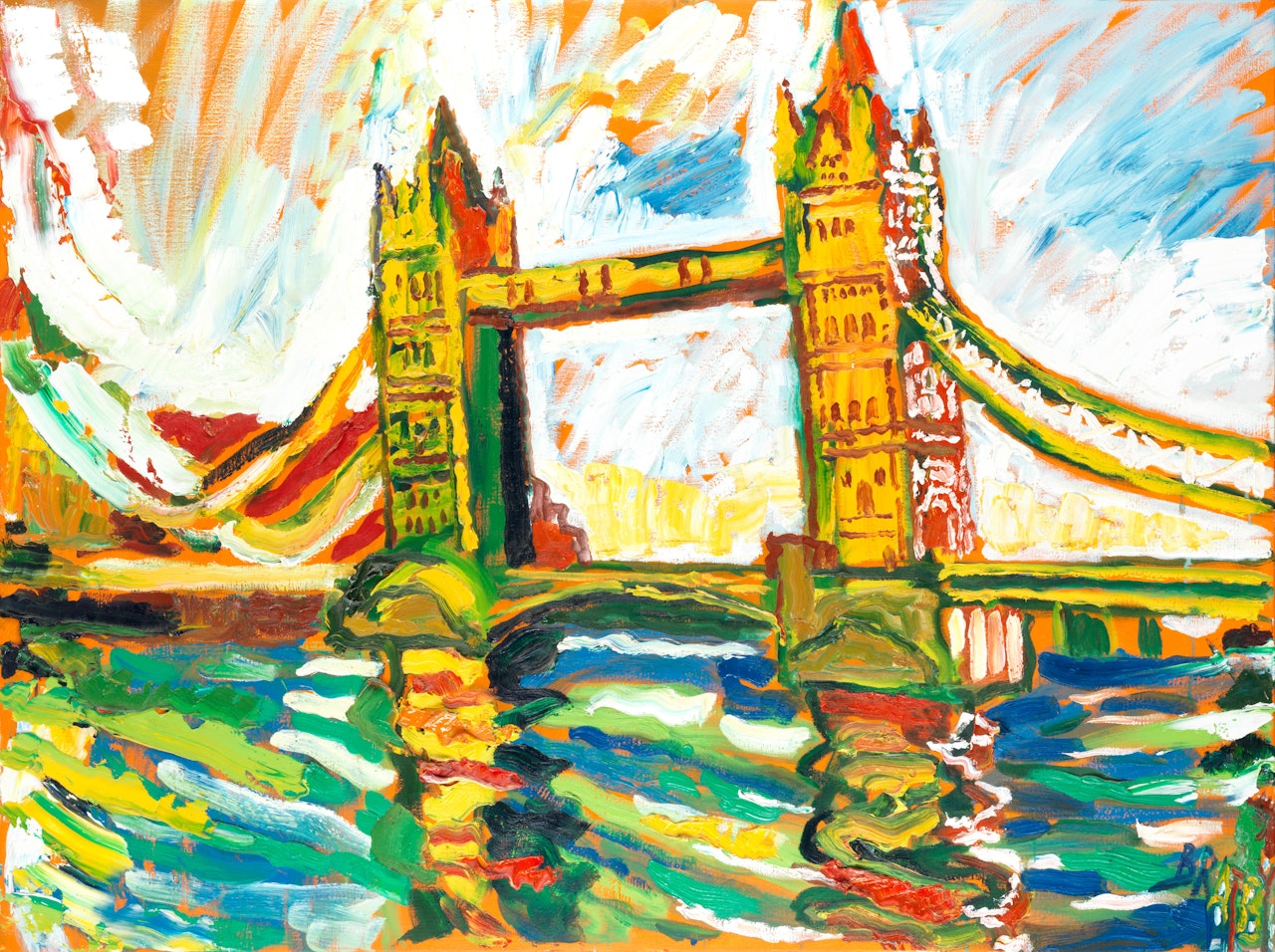 Tower Bridge by John Bratby