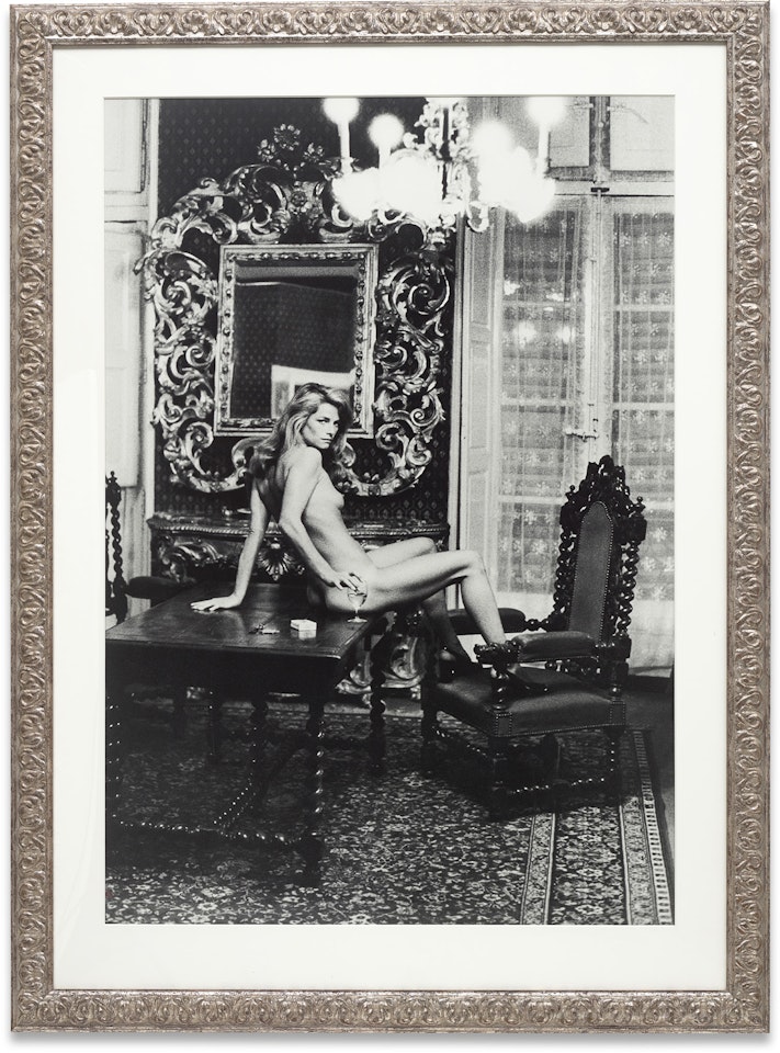 Charlotte Rampling at the Hotel Nord-Pinus, Arles, France by Helmut Newton