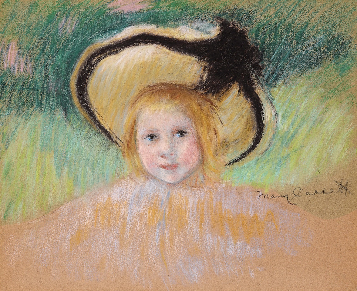 Girl in a Hat with a Black Ribbon by Mary Cassatt