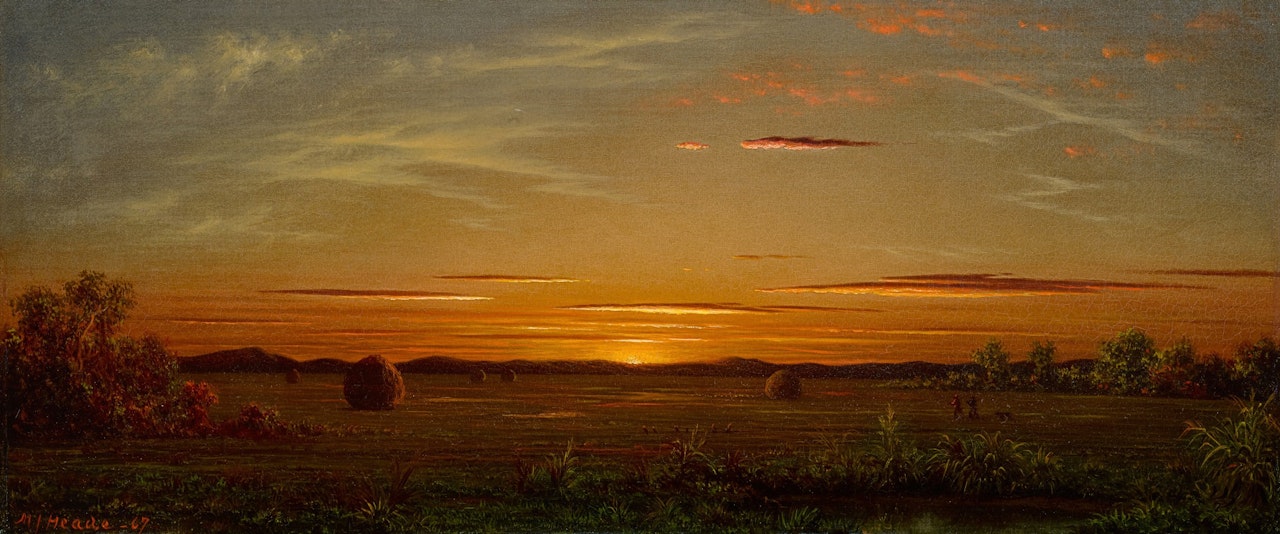 Sunset: Sky and Marsh by Martin Johnson Heade
