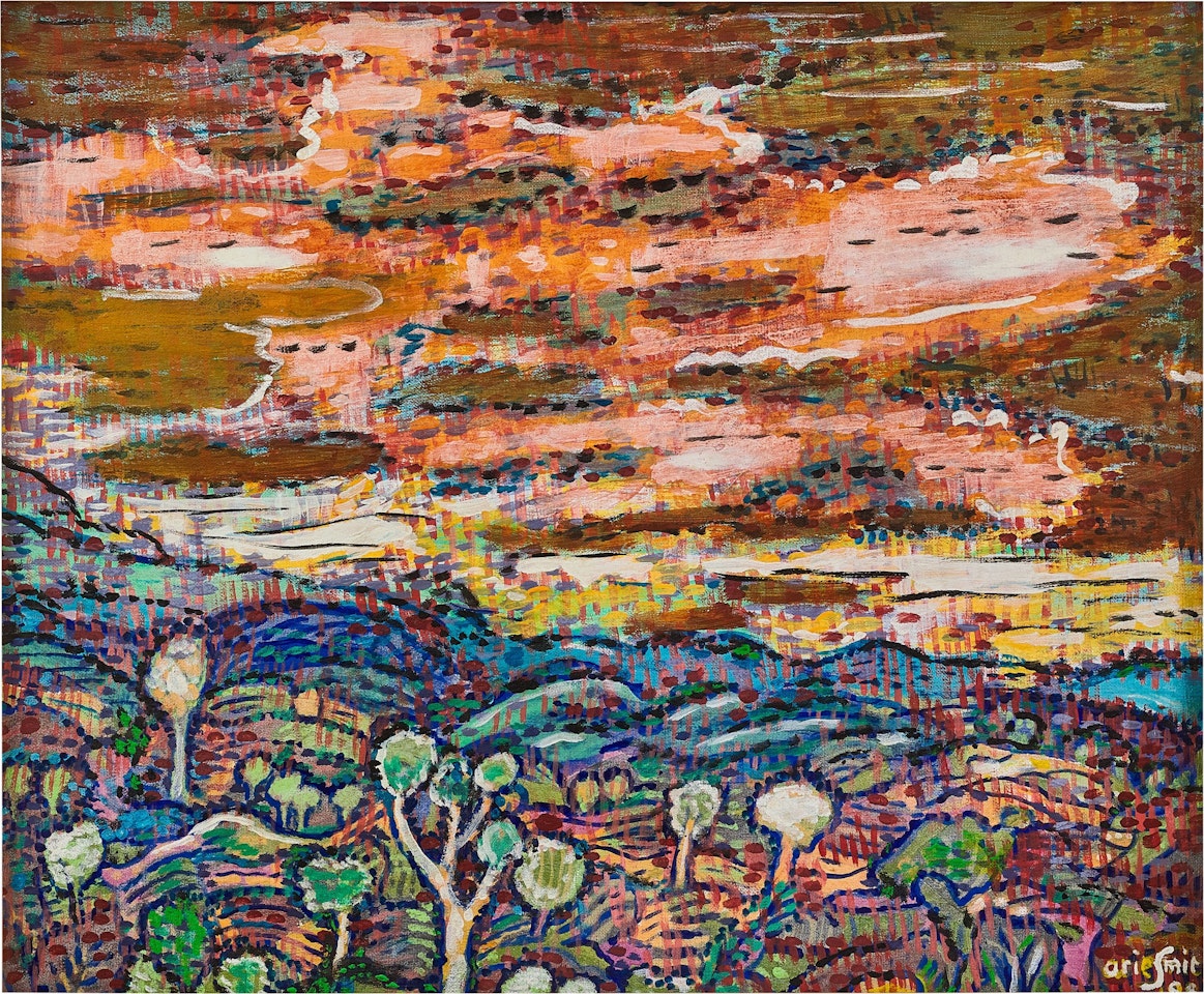 Landscape with Evening Sky 風景與傍晚天空 by Arie Smit