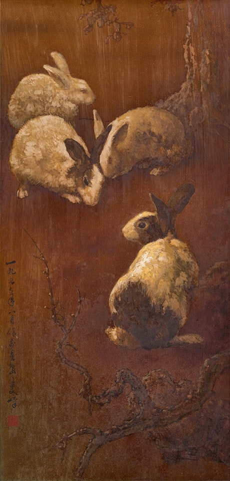 Rabbits 兔子 by Lee Man Fong