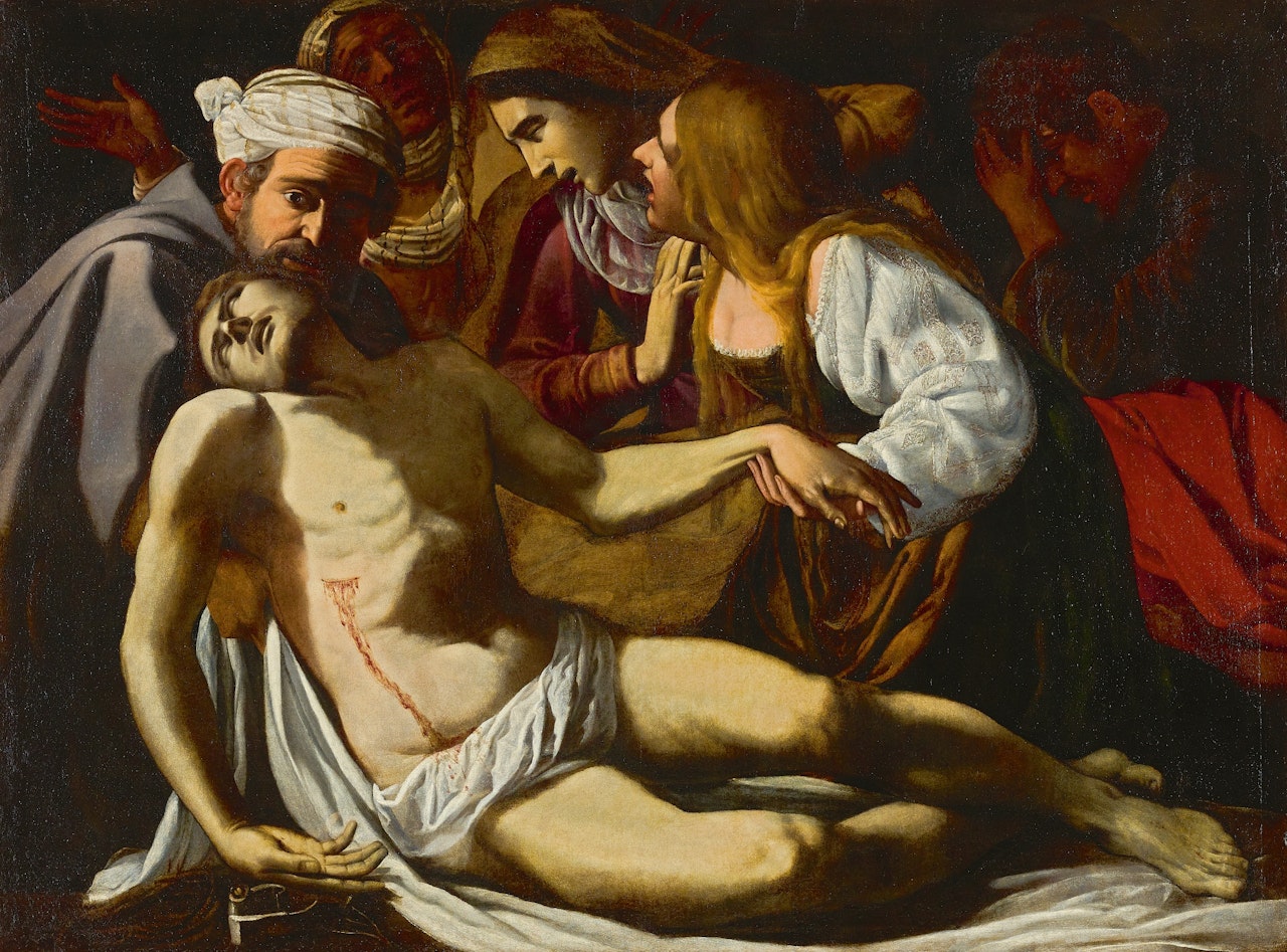 The Lamentation by Roman School