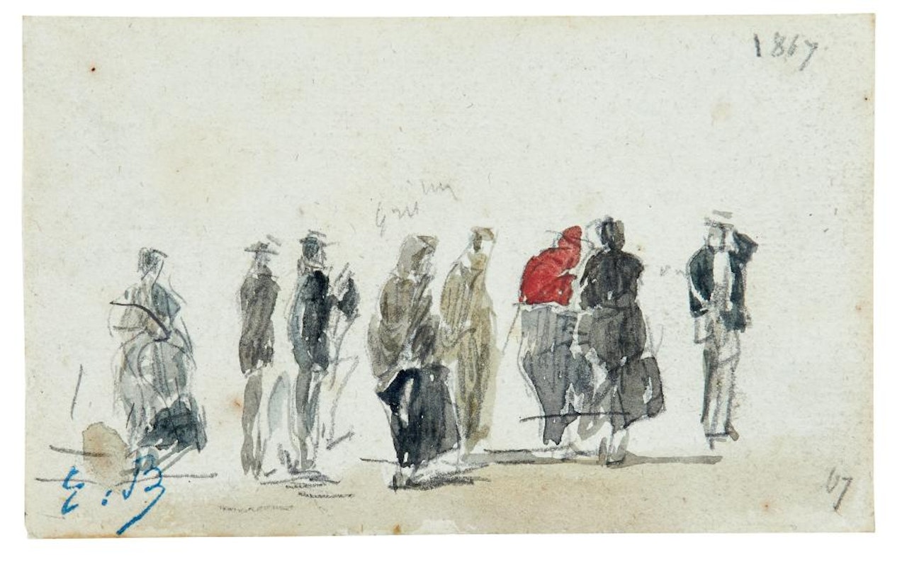 Personnages by Eugène Boudin