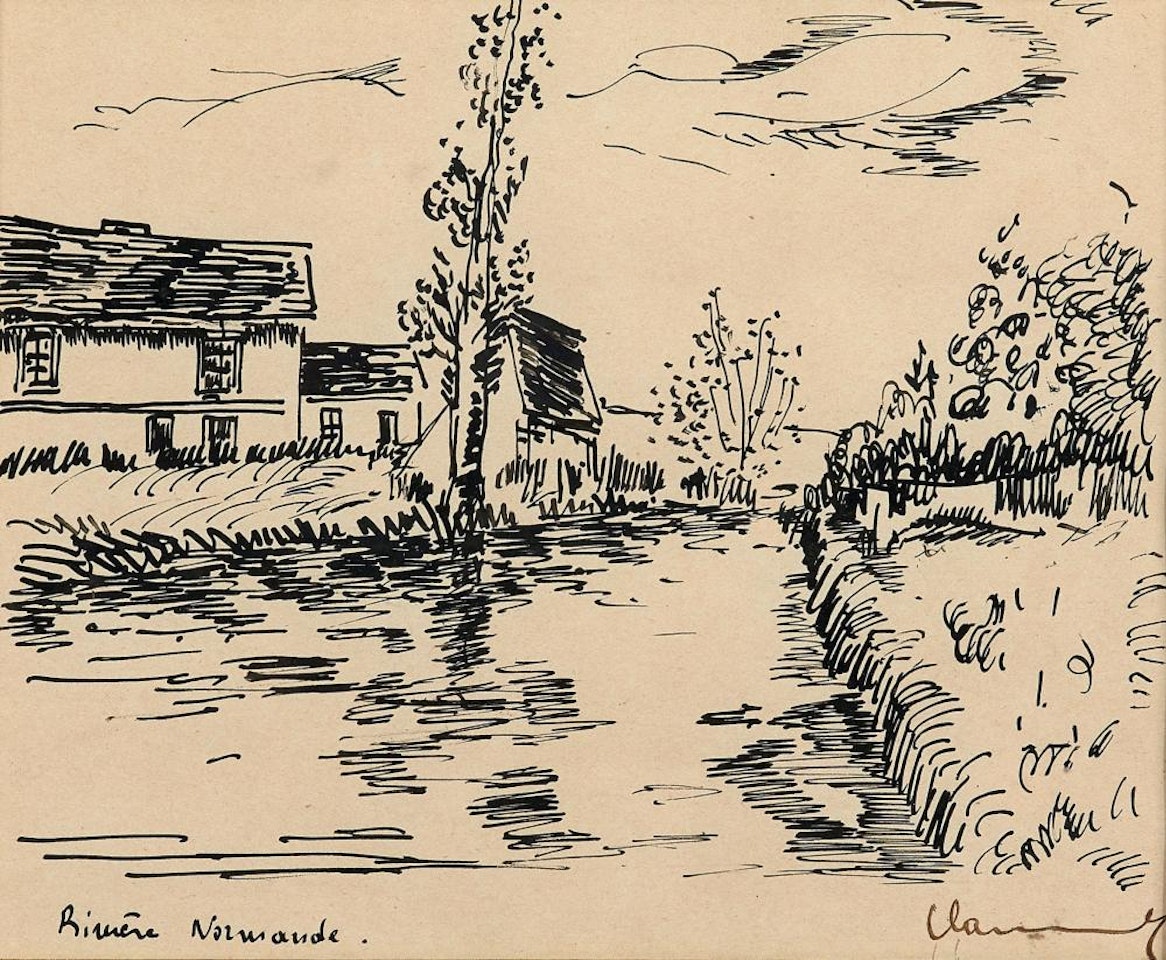 Rivière normande by Maurice de Vlaminck