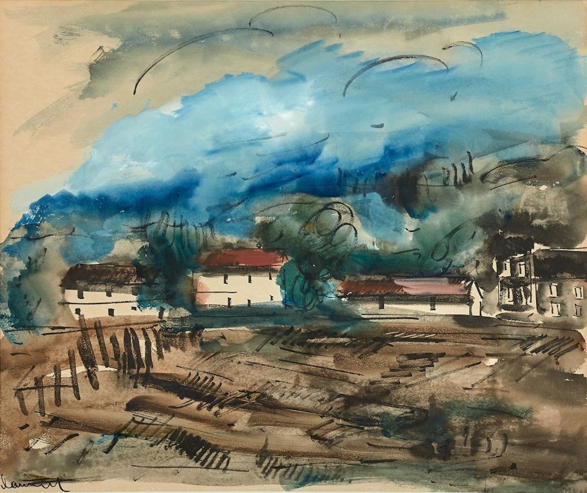 Vue de village by Maurice de Vlaminck