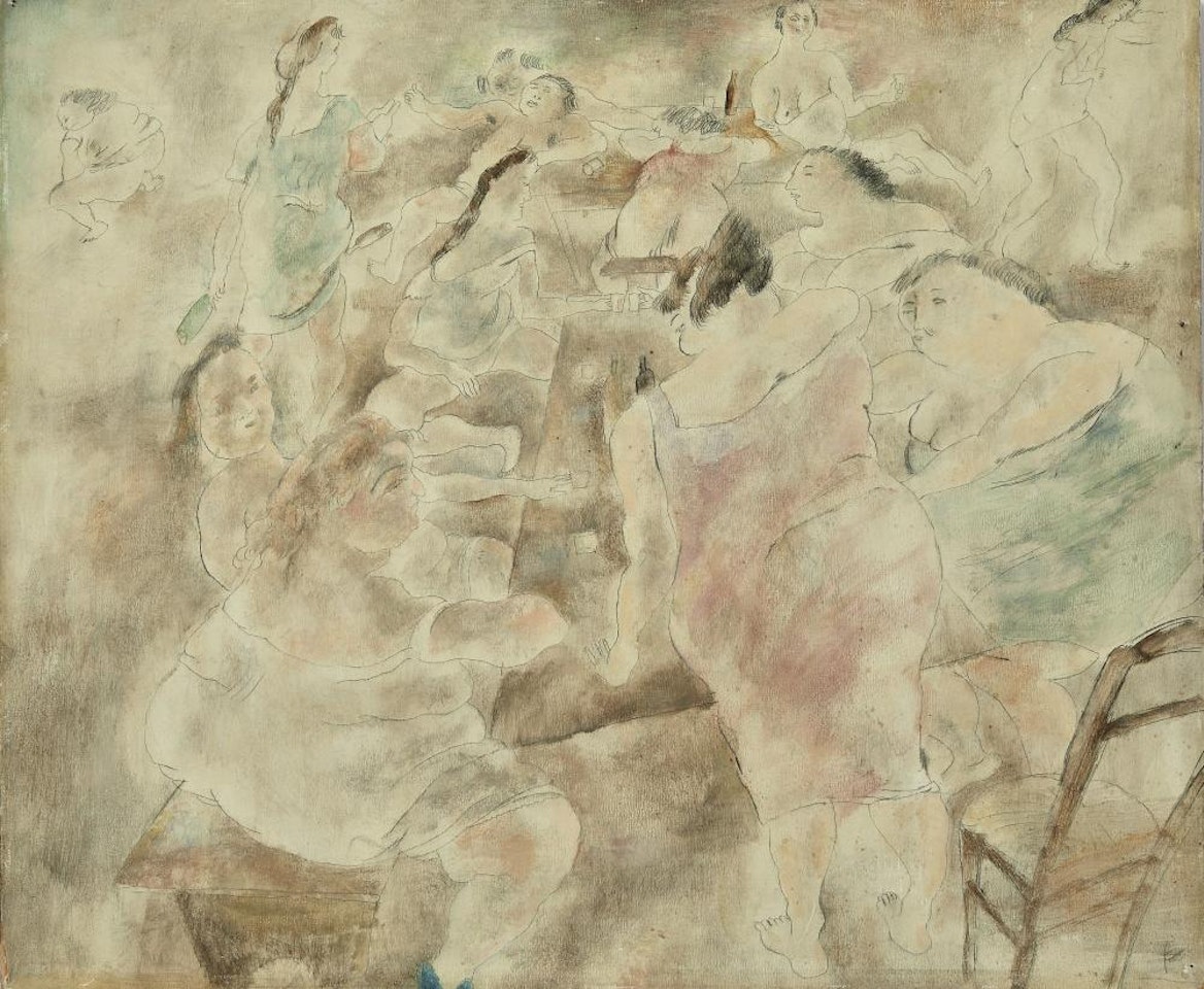 Le banquet des filles  by Jules Pascin