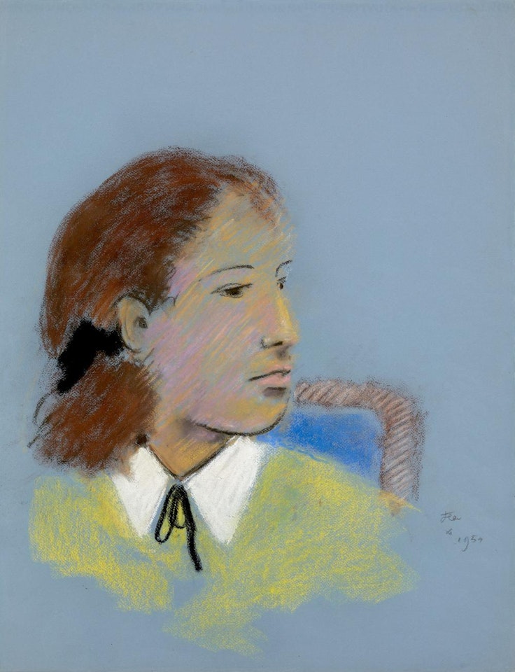 Portrait de jeune fille  by Jean Cocteau