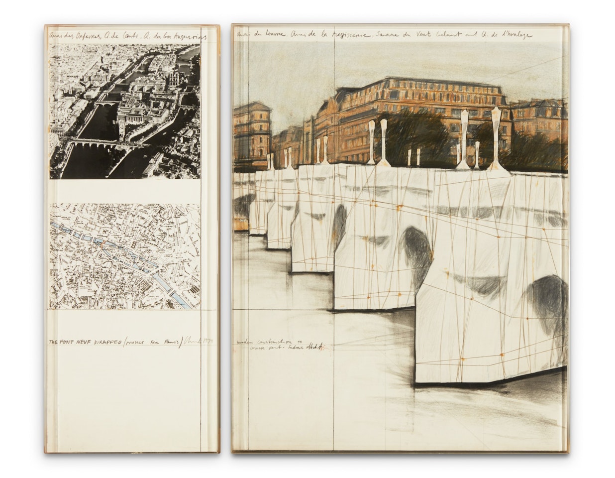 The Pont Neuf, Wrapped (Project for Paris) by Christo
