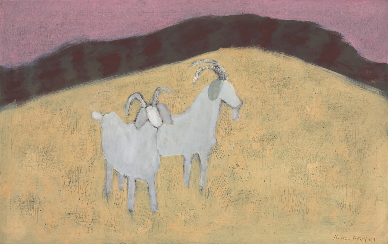 Startled Goats by Milton Avery