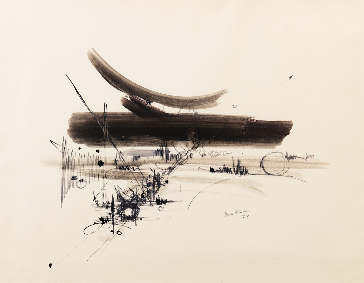 Untitled by Georges Mathieu