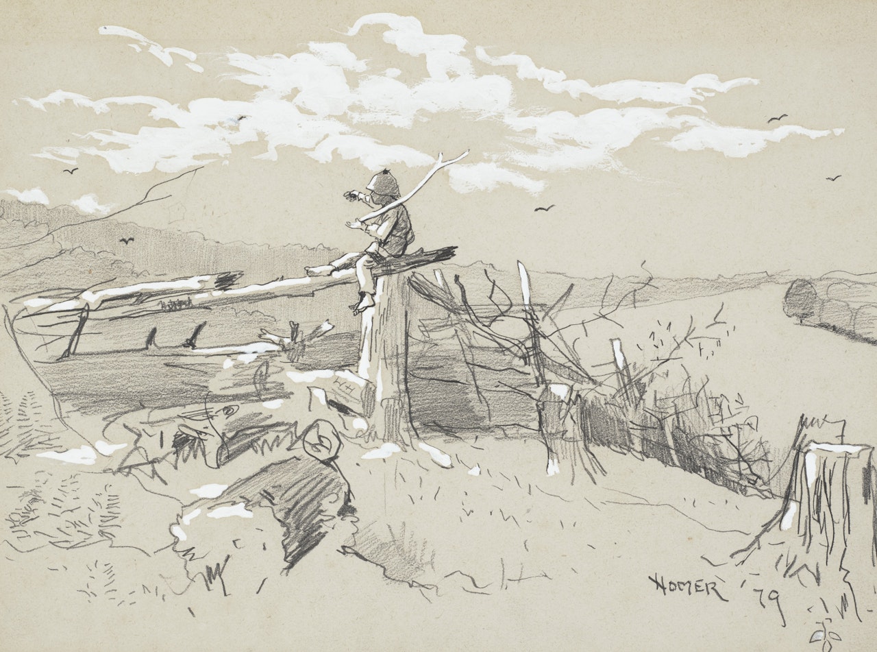 Boy with a Stick by Winslow Homer