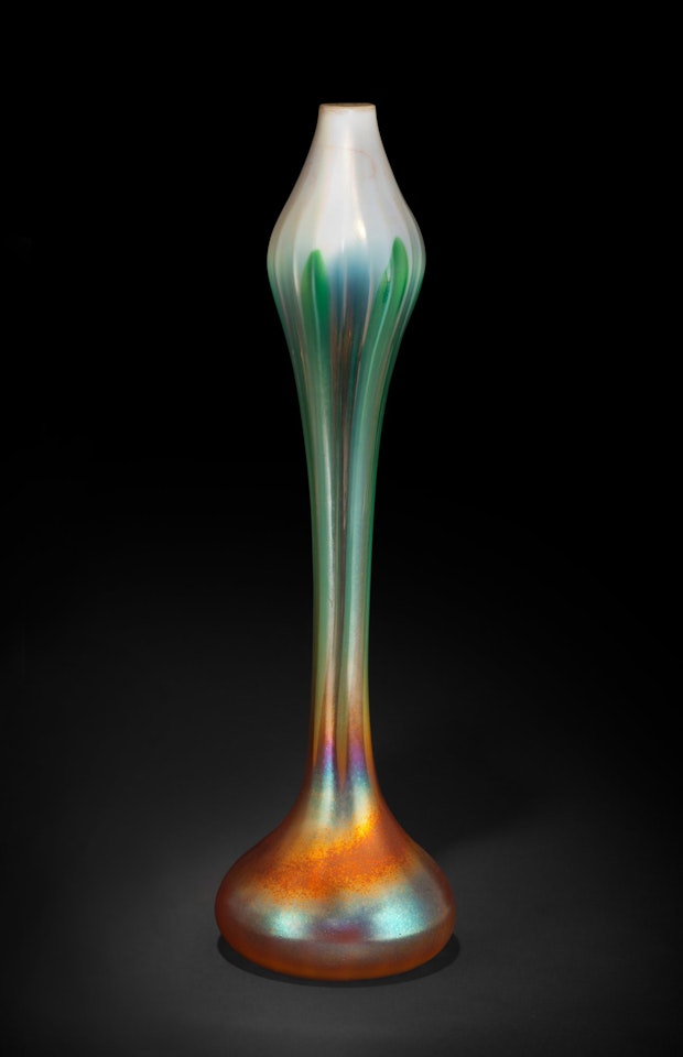"Egyptian Onion" Flower-Form Vase by Tiffany Studios