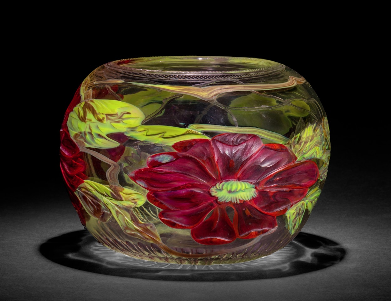 Cameo "Rose" Bowl by Tiffany Studios