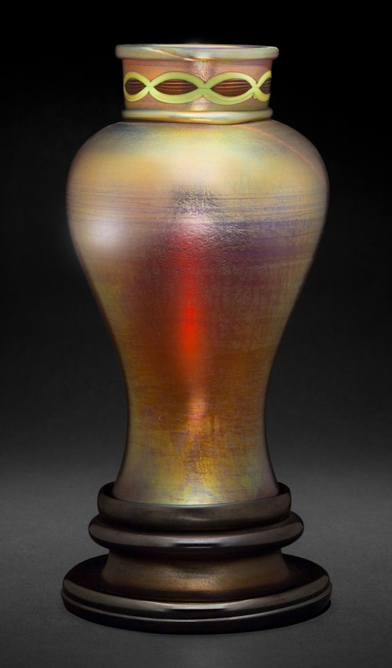"Byzantine" Vase With Base by Tiffany Studios