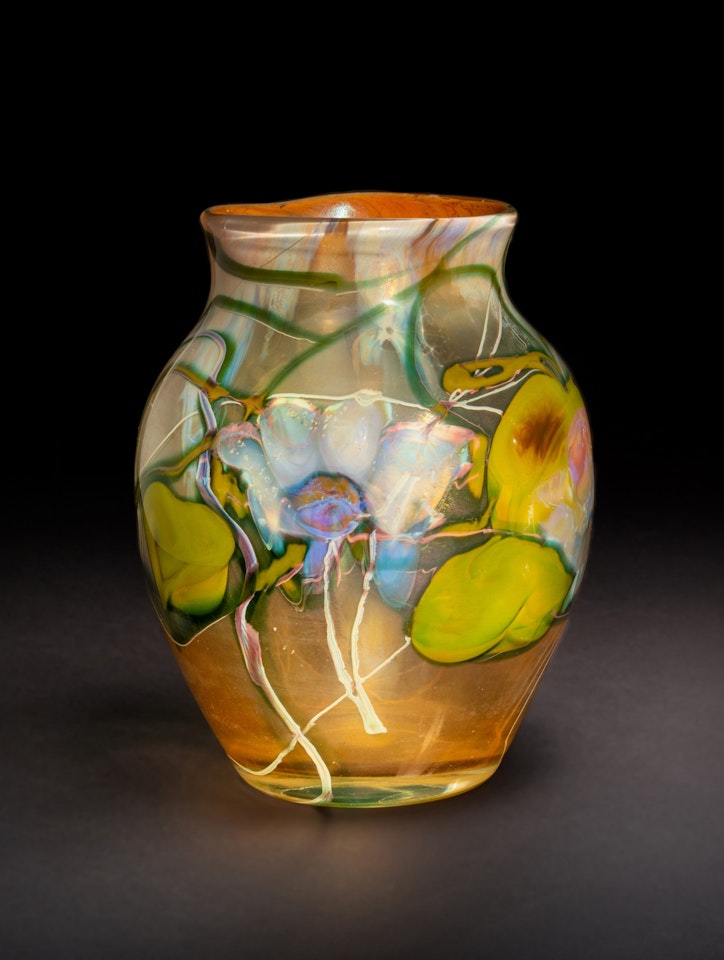 "Water Lily" Paperweight Vase by Tiffany Studios