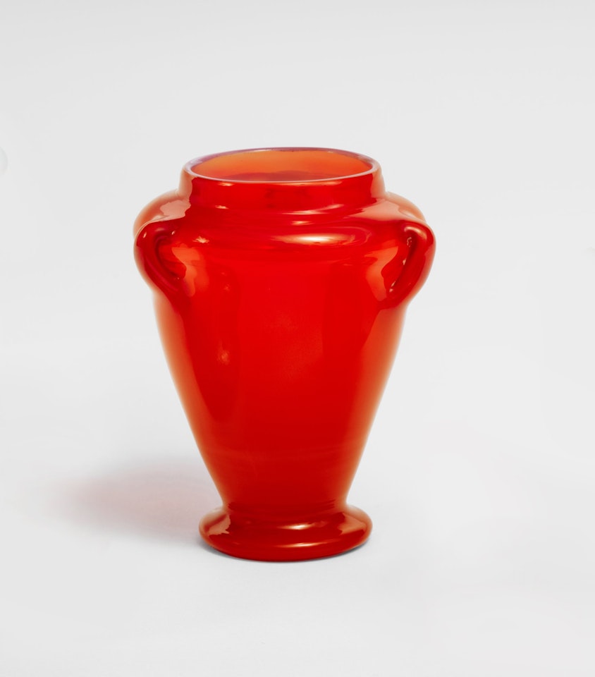 Red Vase by Tiffany Studios