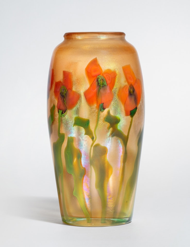 "Poppy" Paperweight Vase by Tiffany Studios
