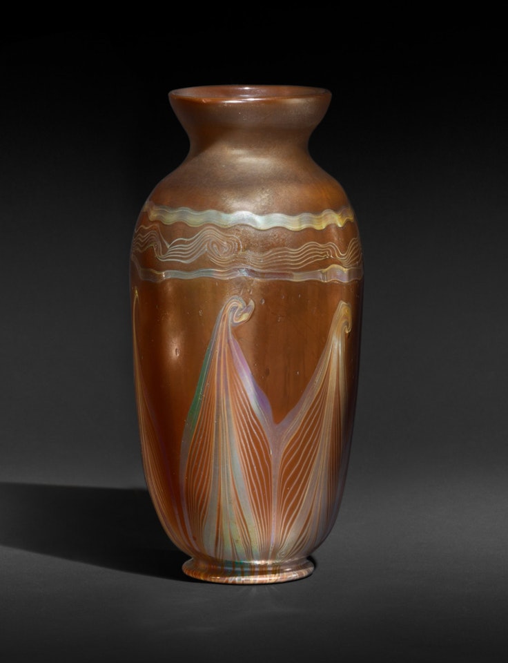 Brown Vase by Tiffany Studios