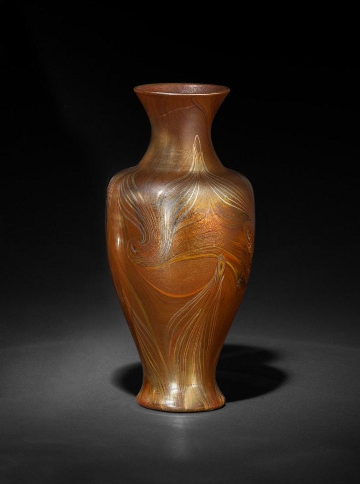 Brown Vase by Tiffany Studios