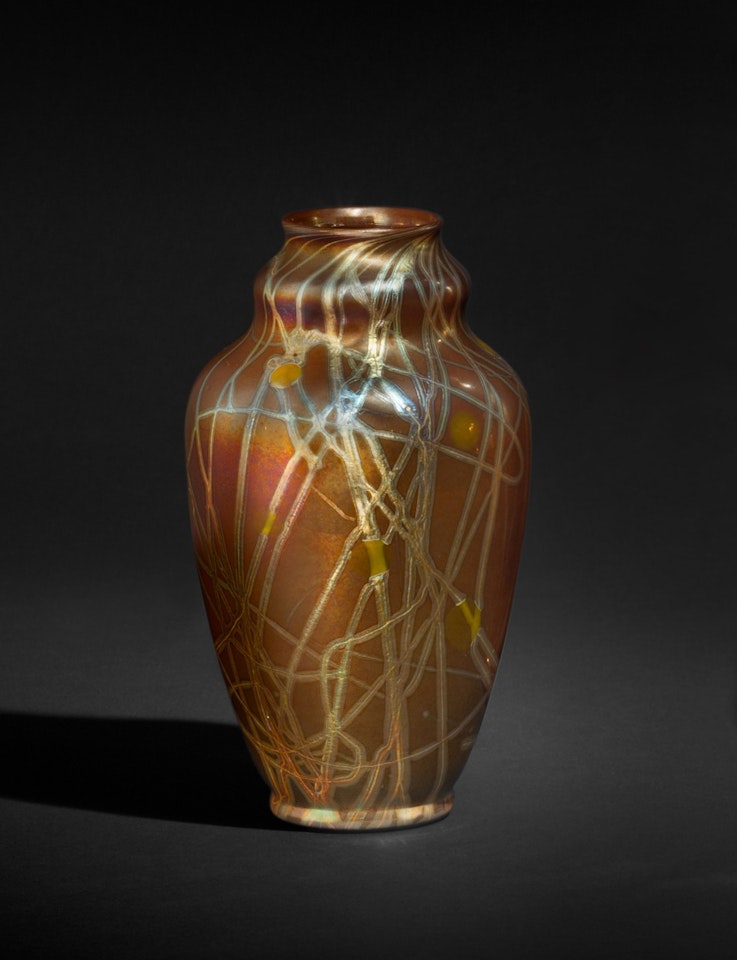 Brown Vase by Tiffany Studios