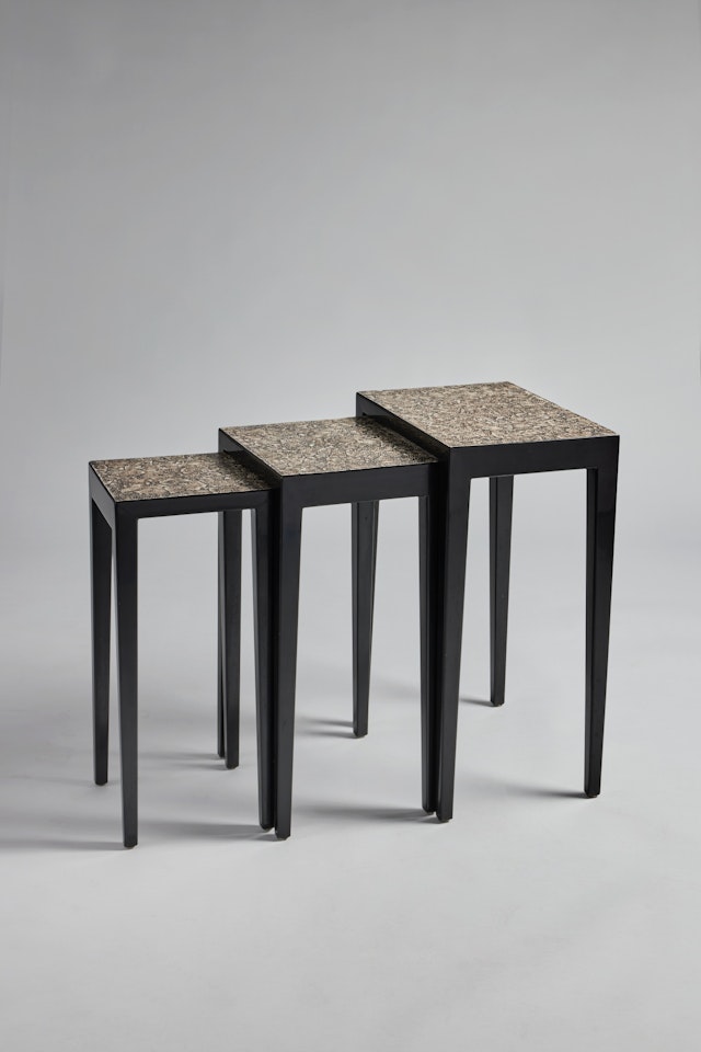 Set of Three Nesting Tables by Jean Dunand