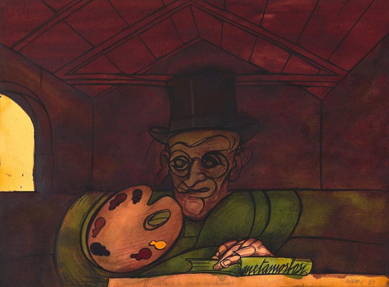 Le peintre à la croisée des chemins by Valerio Adami