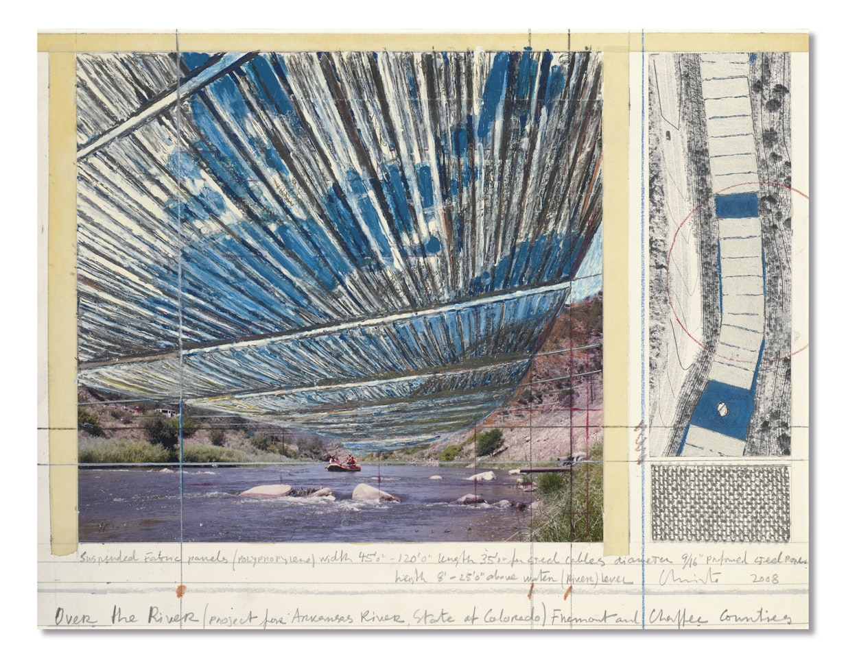 Over The River (Project for Arkansas River, State of Colorado) Fremont and Chaffee Counties by Christo