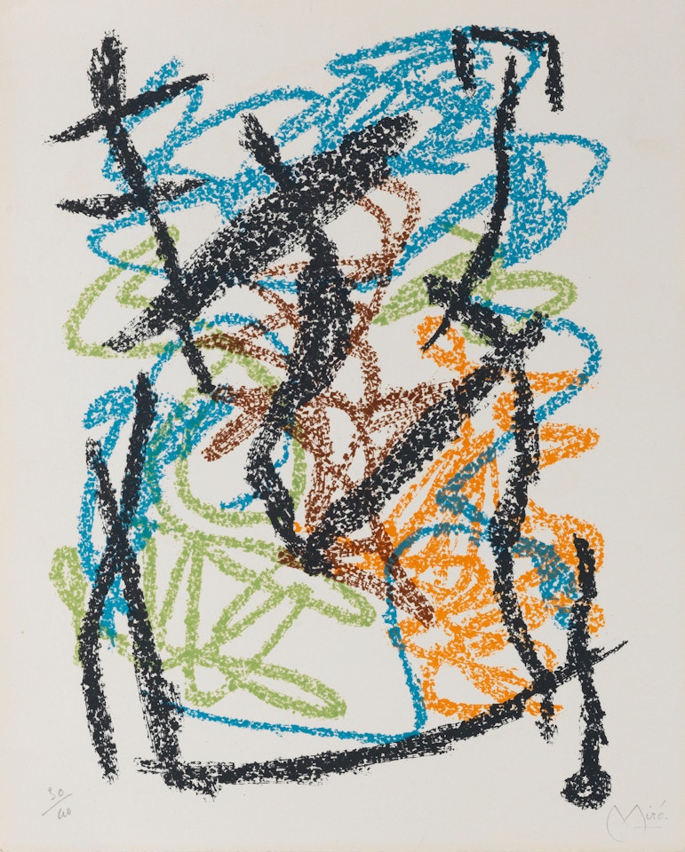 One Plate, from 'Je travaille comme un jardinier' by Joan Miró