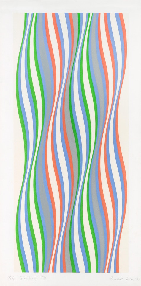 Blue Dominance by Bridget Riley