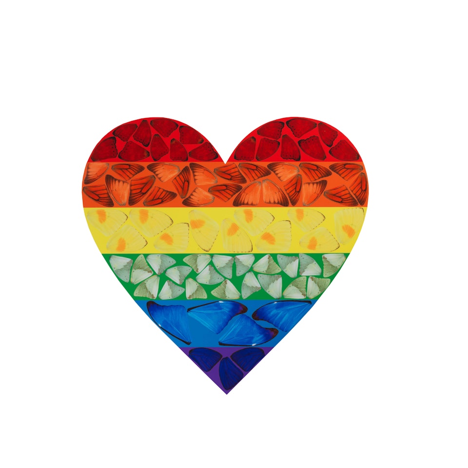 Butterfly Heart (Large) by Damien Hirst