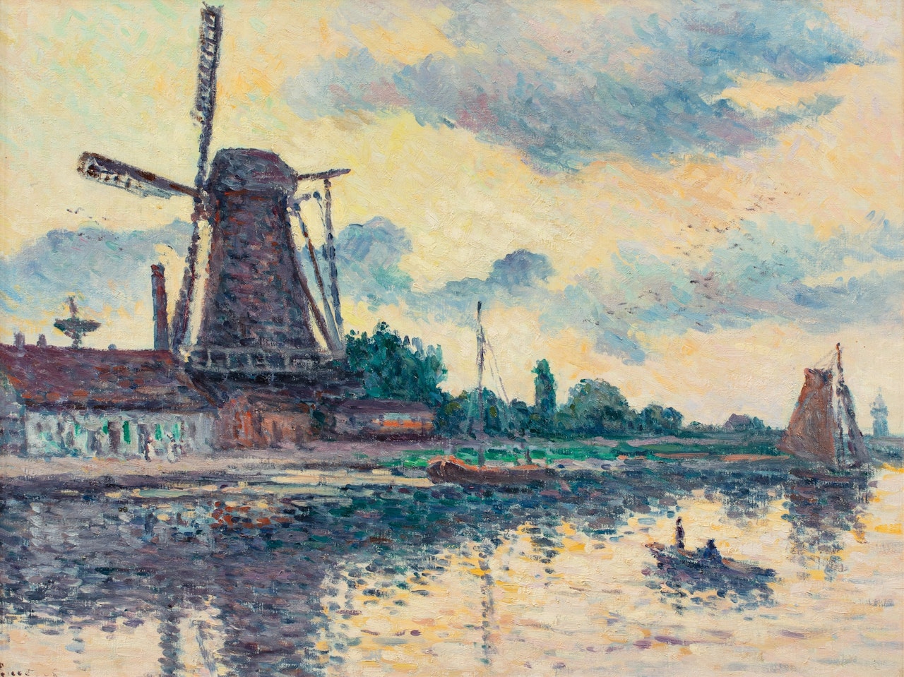 Moulin près de la Schie by Maximilien Luce