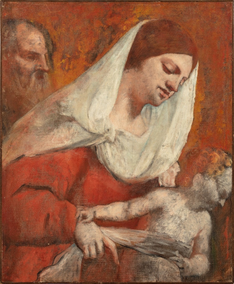 Vierge et enfant by Edgar Degas